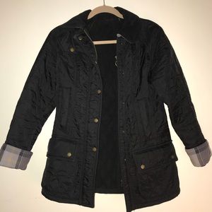 Quilted Barbour Jacket in Black